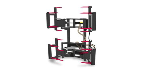 Dual round bale clamp